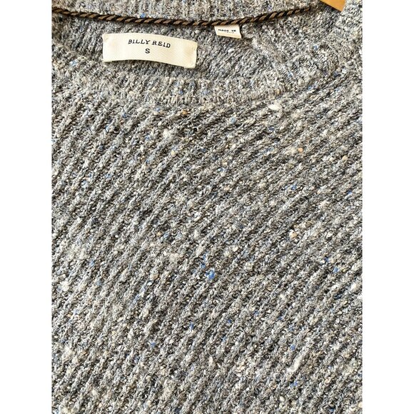 Fall Sweater! Billy Reid Gray Speckled Sweater | Size S - Picture 1 of 9